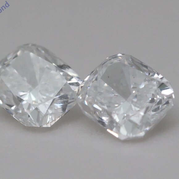 Cushion Natural Mined Diamond Studs 14K Gold (1.49 Ct D E Vs) C54100056 - Picture 6 of 6